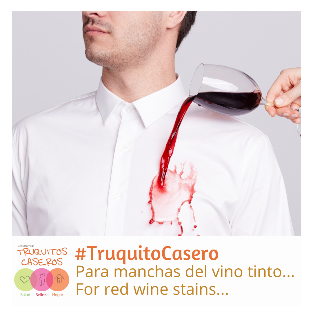 Truquito Casero para sacar manchas del vino tinto...