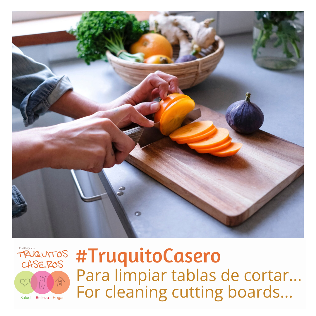 Truquito Casero para limpiar tablas de cortar...